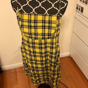 Yellow Plaid Dress
